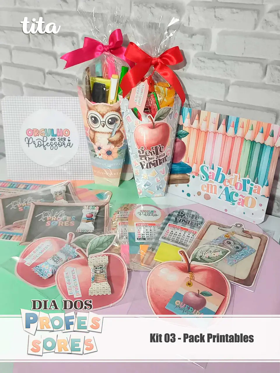 Arquivo de Corte Kit Dia dos Professores Pack Printable 1