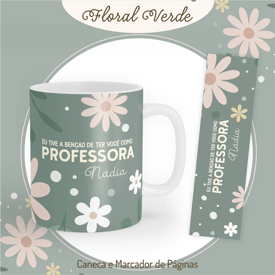 Arquivo Digital Combo Professores Floral Verde 2026 10