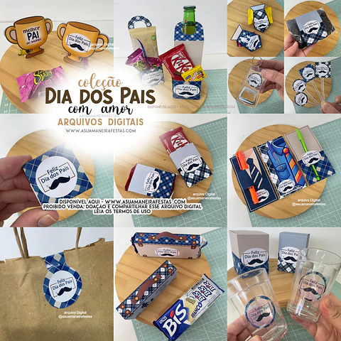 Arquivo de Corte Coleção Dia dos Pais com Amor