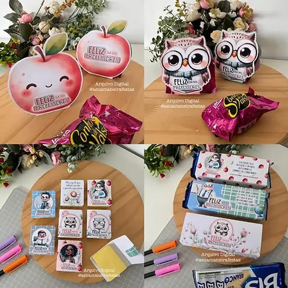 Combo de Arquivos Digitais Feliz Dia Dos Professores 2