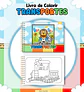 Arquivo Digital Livro + Card de Colorir Meios de Transporte - Thumbnail 1