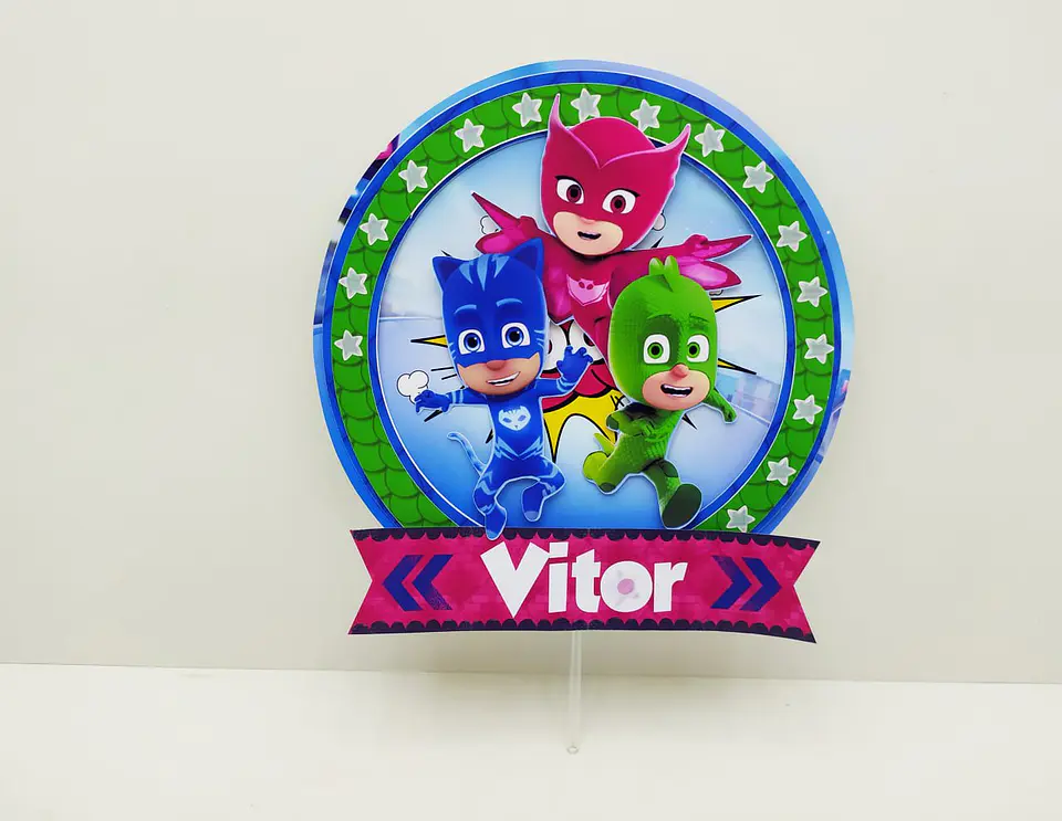Arquivo de Corte Kit Festa PJ Mask 7