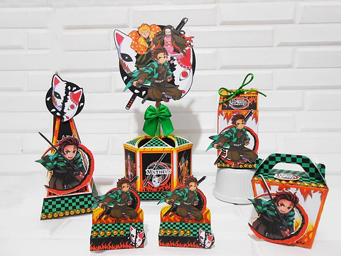 Arquivo de Corte Kit Festa Demon Slayer