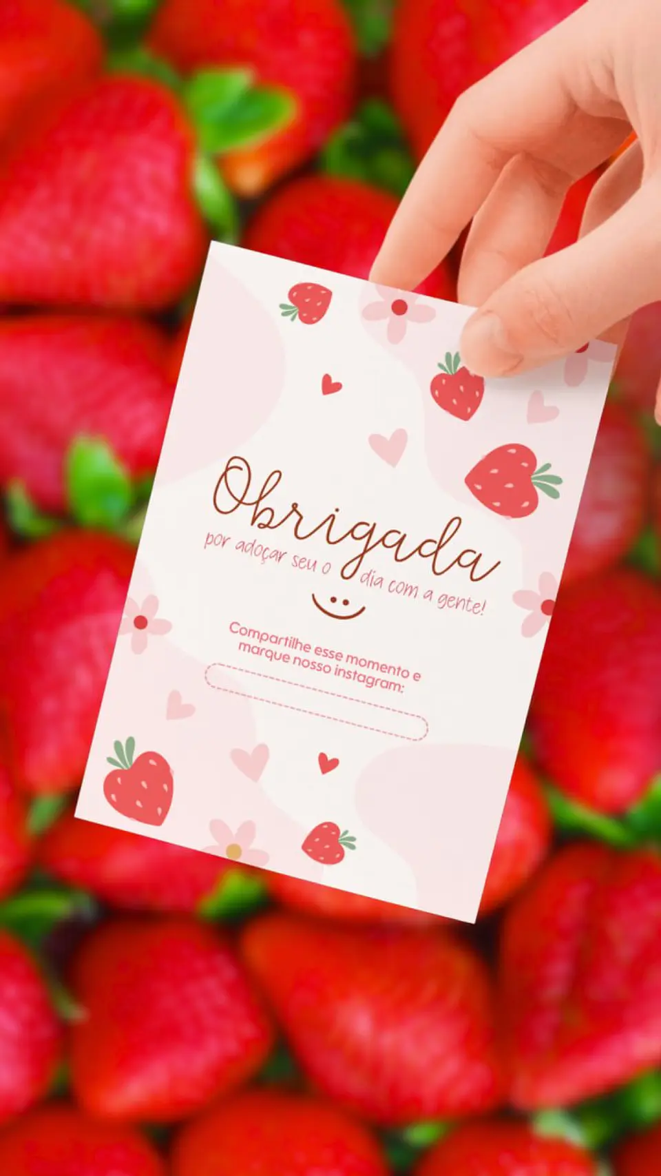 Arquivo de Corte Morango do Amor (Editável no Canva) 6
