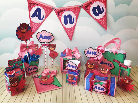 Arquivo de Corte Kit Festa PJ Mask