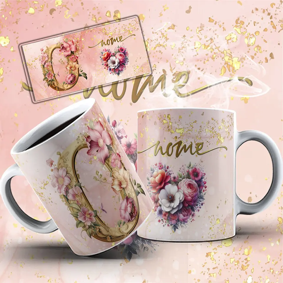 Arquivo Digital Alfabeto Rose Canecas 4