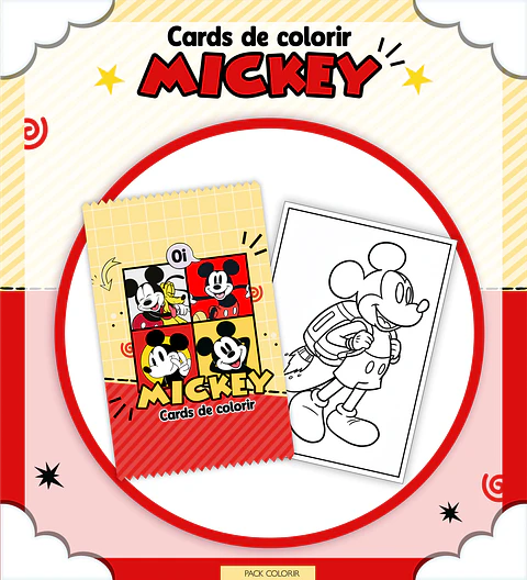 Arquivo Digital Livro + Card de Colorir Mickey Mouse