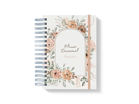 Arquivo Digital Devocional Janela Floral Editavel no Canva