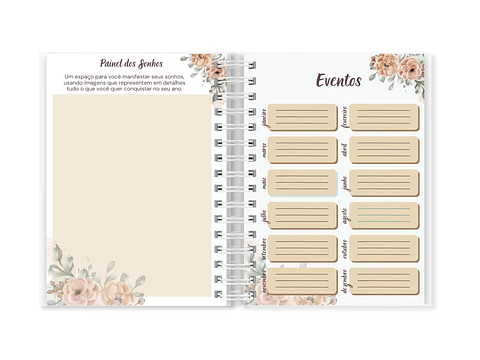 Arquivo Digital Devocional Janela Floral Editavel no Canva