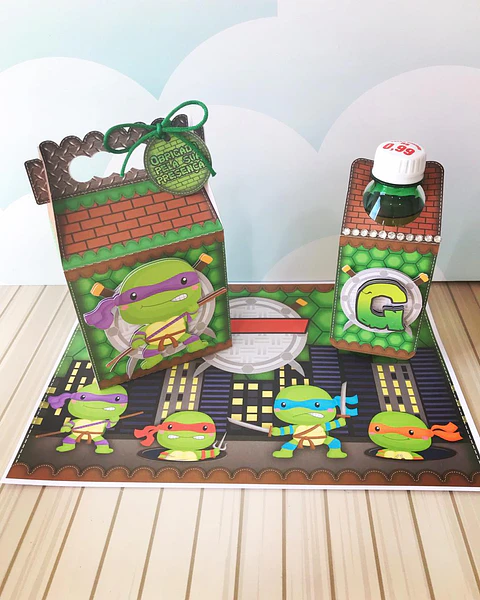 Arquivo de Corte Kit Festa Tartarugas Ninjas