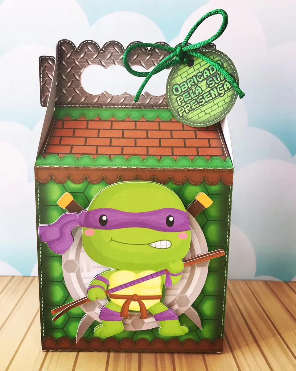Arquivo de Corte Kit Festa Tartarugas Ninjas 3