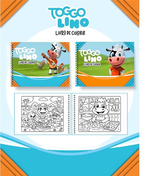 Arquivo Digital Livro de Colorir Toggo Lino