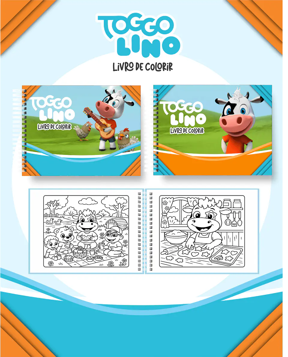 Arquivo Digital Livro de Colorir Toggo Lino 1