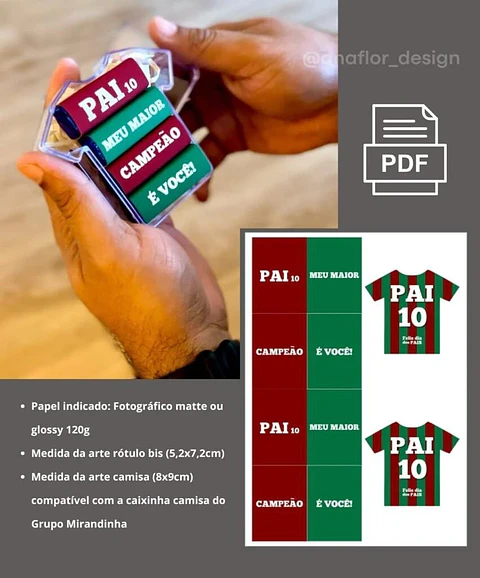 Arquivo de Corte Pai Camisa 10