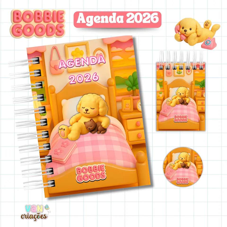 Arquivo Digital Coleção Agendas Bobbie Goods 2026 Datada 4