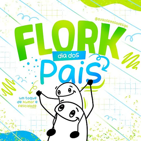Arquivo Digital Estampas Caneca Flork Dia dos Pais