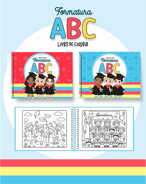 Arquivo Digital Livro de Colorir Formatura ABC