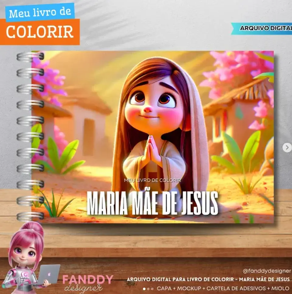Arquivo Digital Livro de Colorir Maria Mãe de Jesus 1
