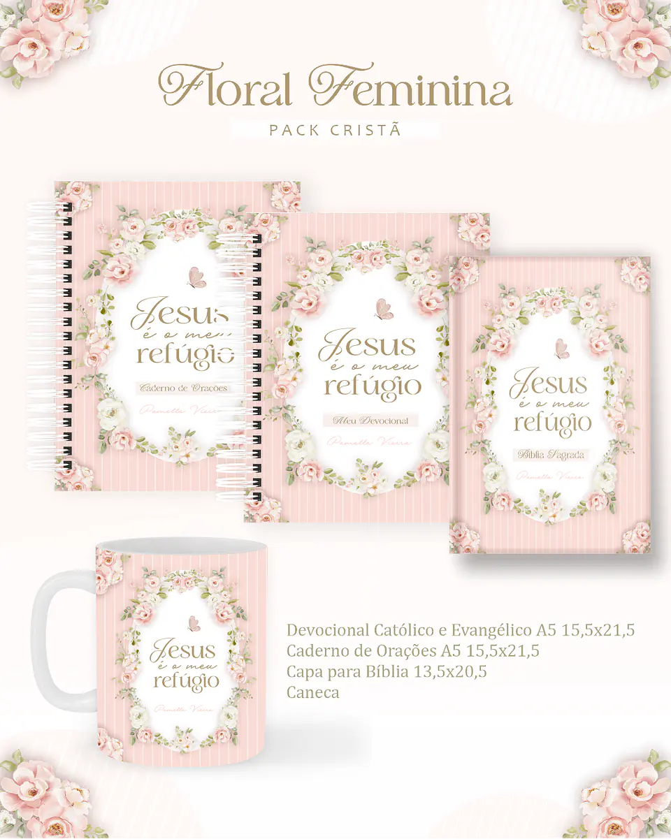 Arquivo Digital Pack Cristã Floral Feminina 1