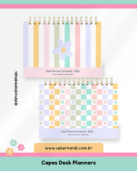 Arquivo Digital Combo Calendários e Planejadores Color 2026