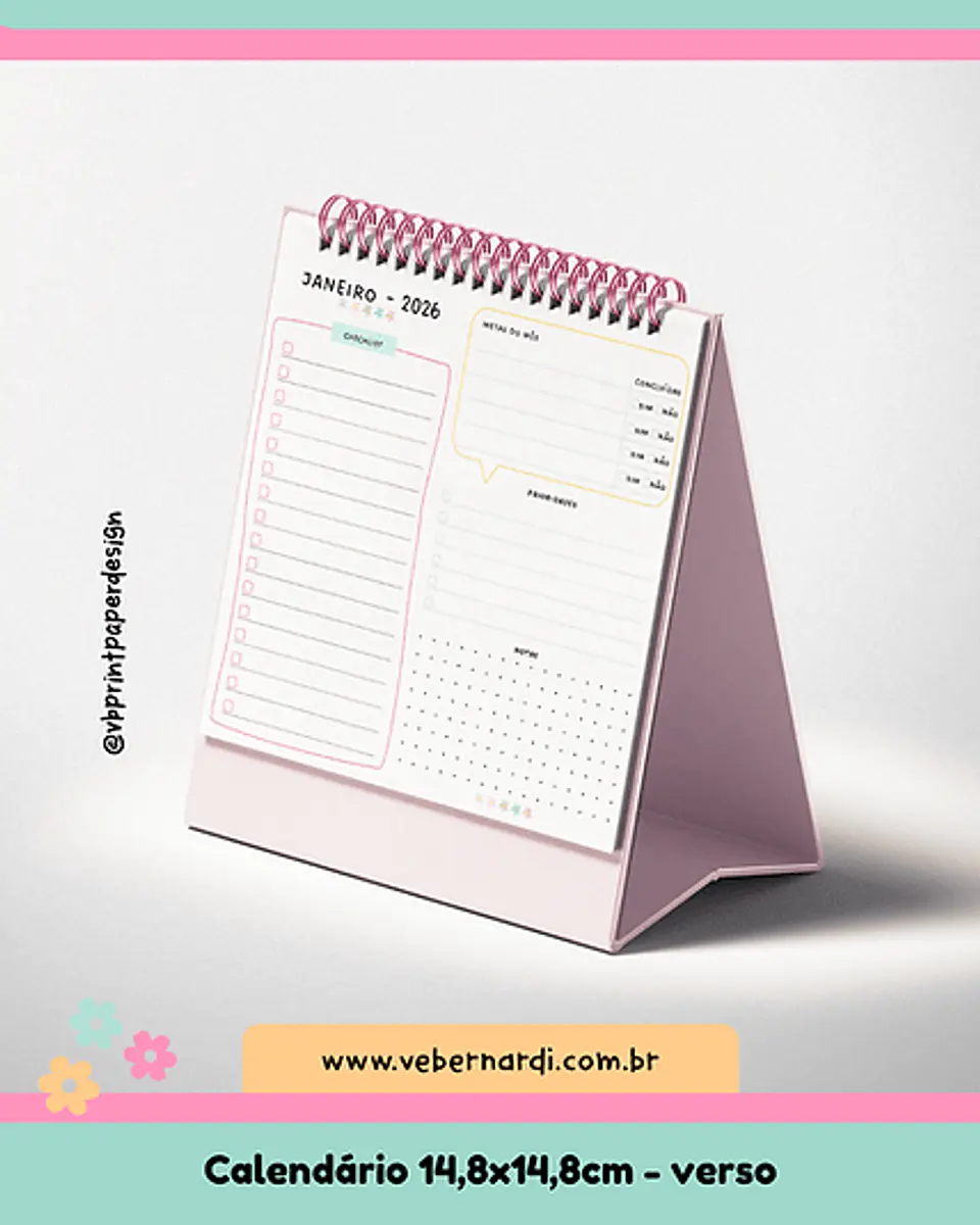 Arquivo Digital Combo Calendários e Planejadores Color 2026 7