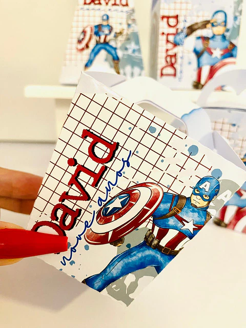 Arquivo de Corte Kit Festa Capitão America