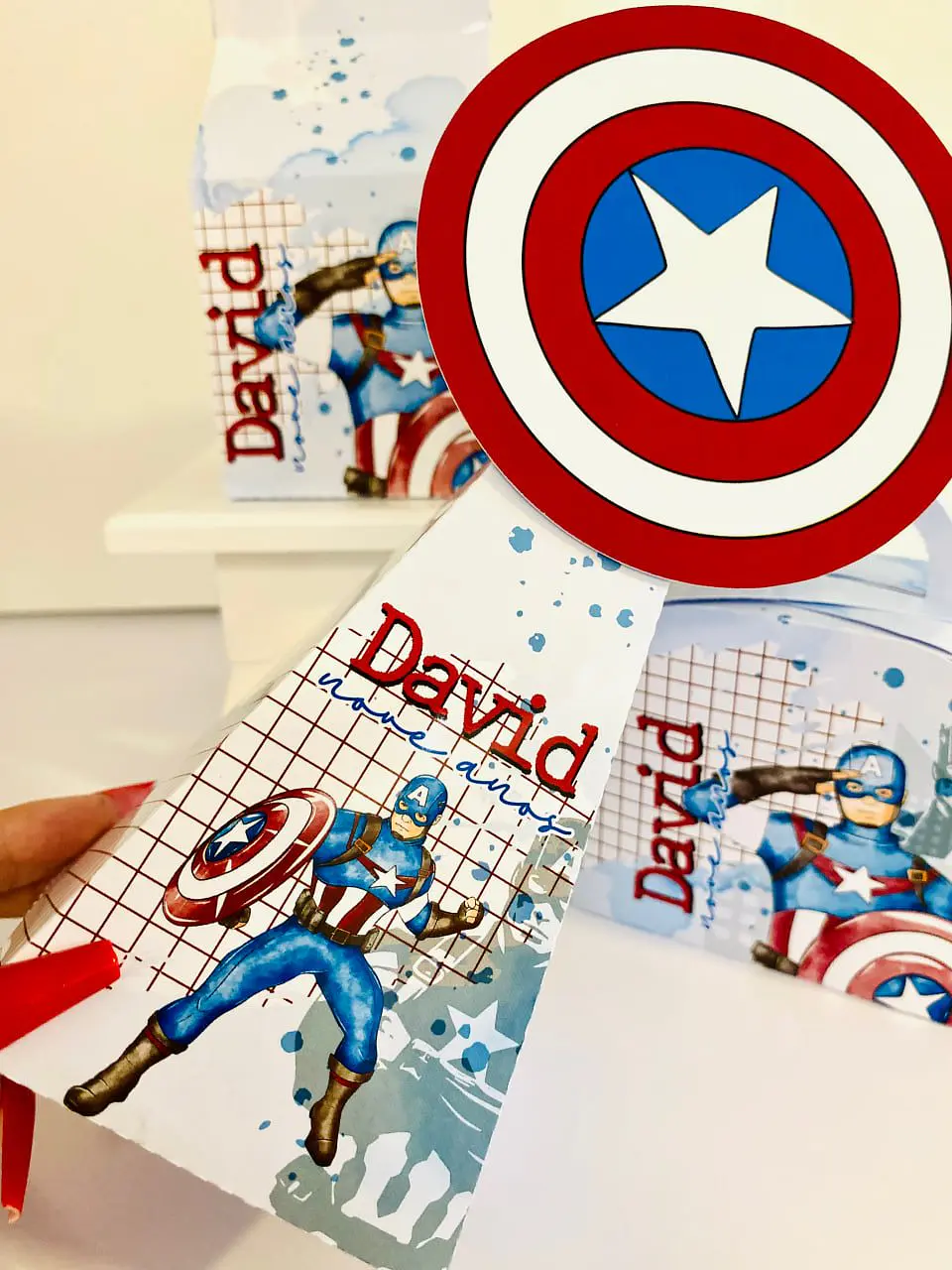 Arquivo de Corte Kit Festa Capitão America 4
