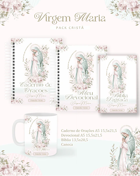 Arquivo Digital Pack Cristã Virgem Maria