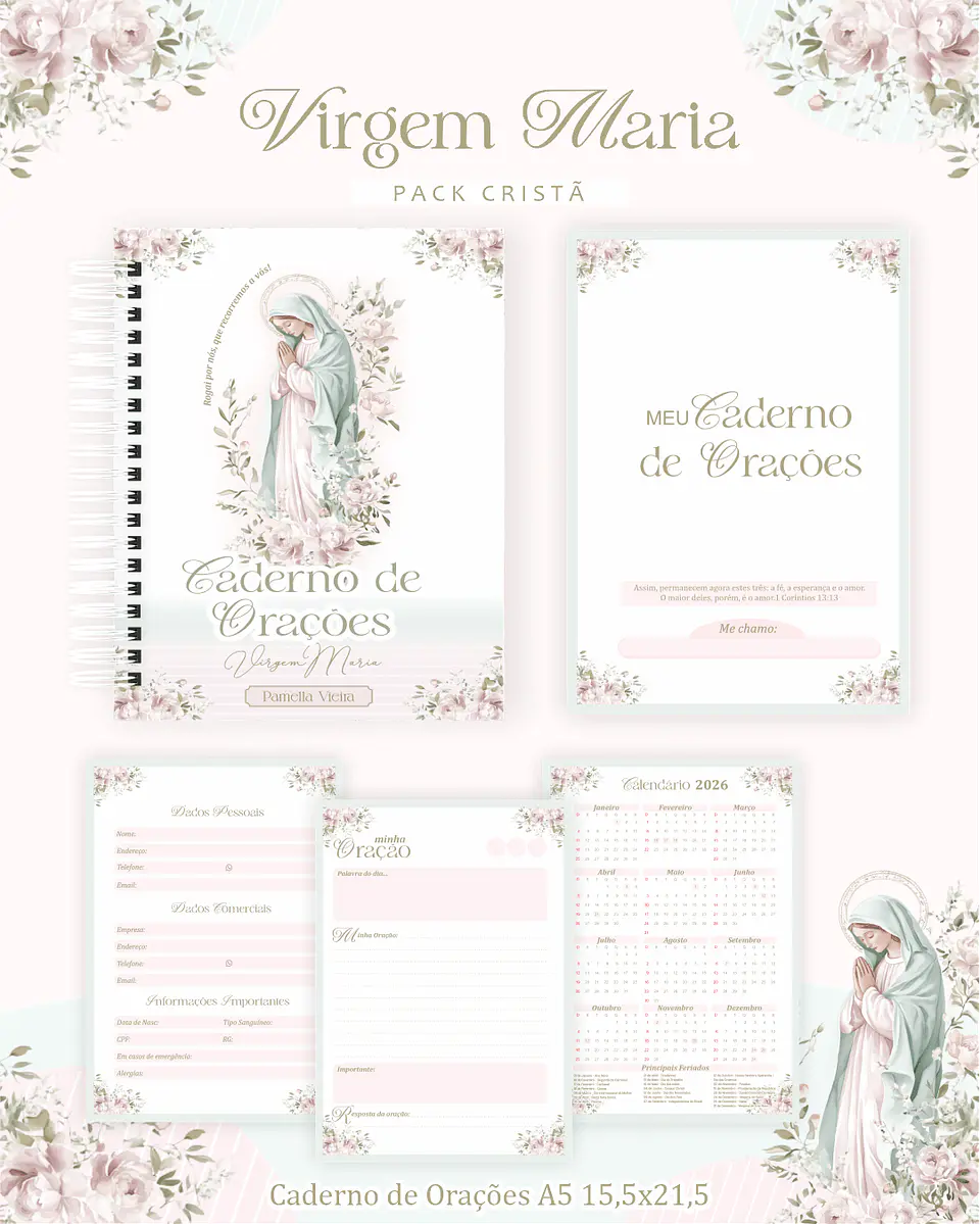 Arquivo Digital Pack Cristã Virgem Maria 2