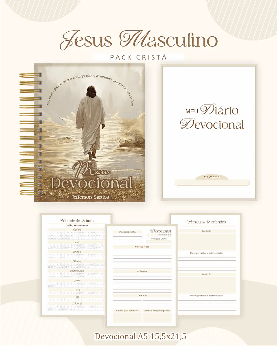 Arquivo Digital Pack Cristã Jesus Masculino 4