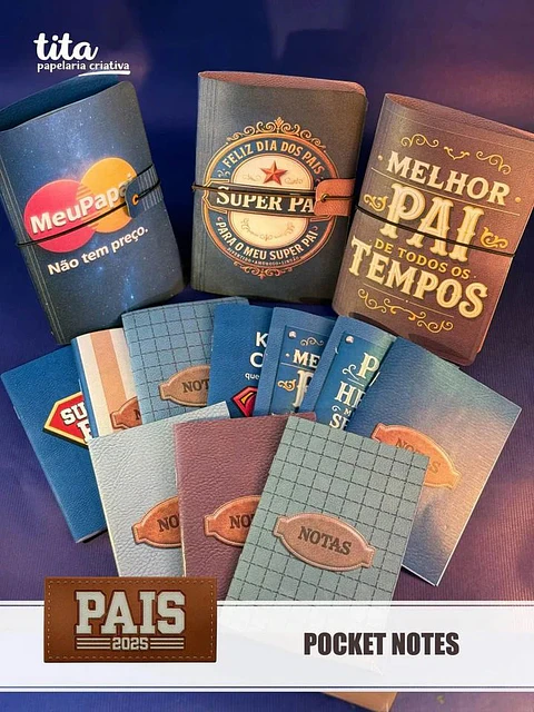 Arquivo Digital Dia dos Pais Pocket Notes Pais 2025