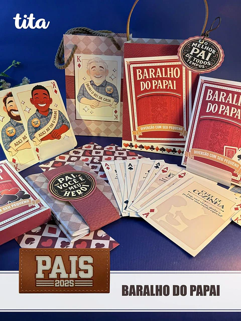 Arquivo de Corte Baralho do Papai Pais 2025