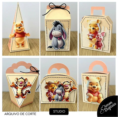 Arquivo de Corte Kit Festa Ursinho Pooh