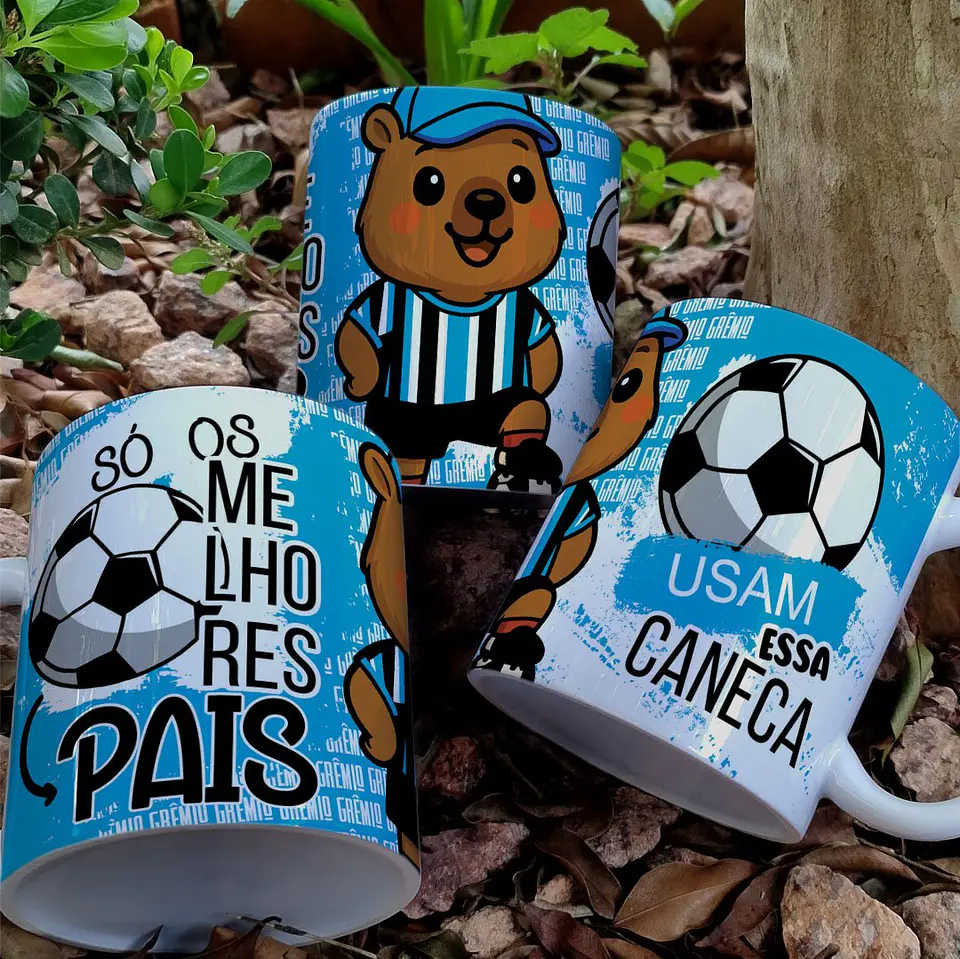 Arquivo Digital Pack Caneca Capivara Futebol Pai 3