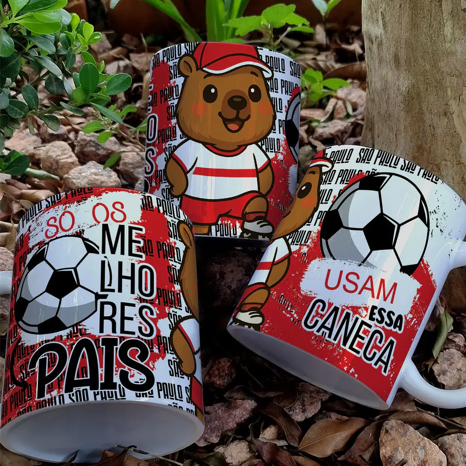 Arquivo Digital Pack Caneca Capivara Futebol Pai 7