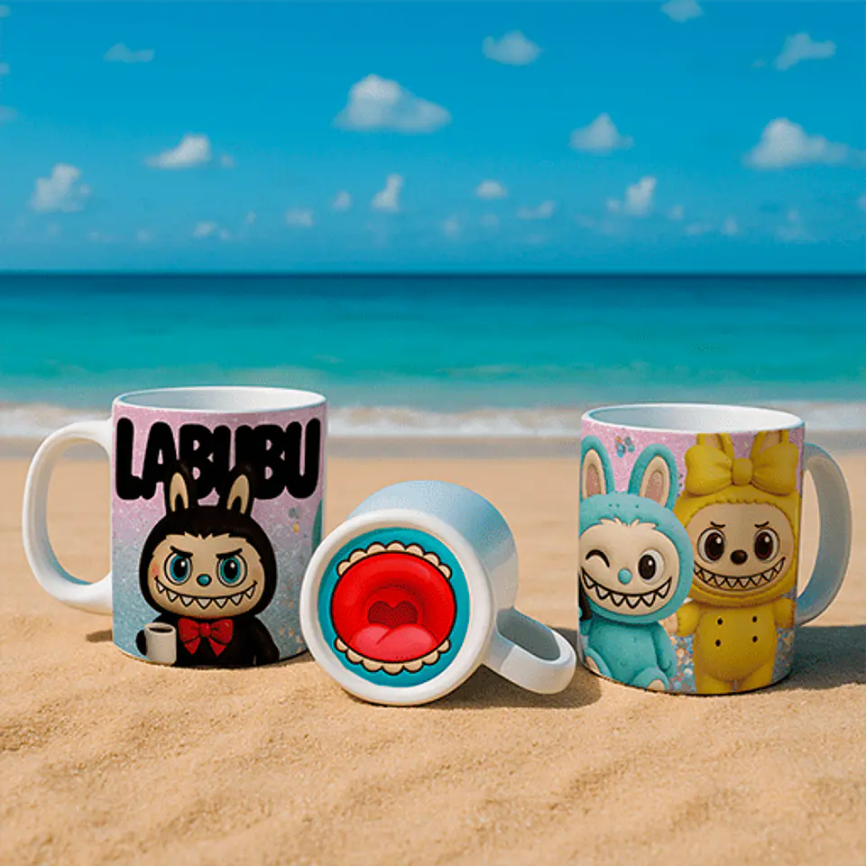 Arquivo Digital Arte Caneca Labubu Bocão 7