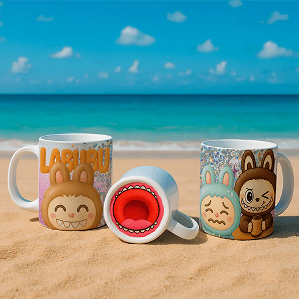 Arquivo Digital Arte Caneca Labubu Bocão 10