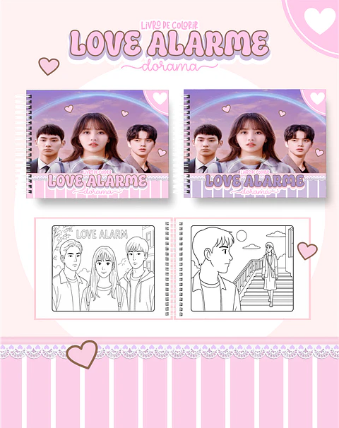 Arquivo Digital Livro de Colorir Love Alarme Dorama