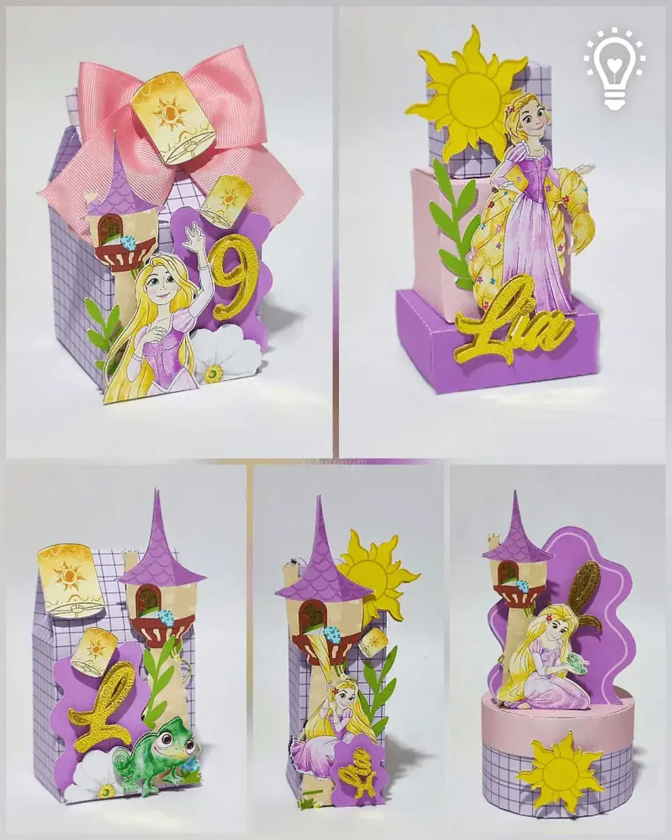 Arquivo de Corte Kit Festa Enrolados Princesa Rapunzel 1