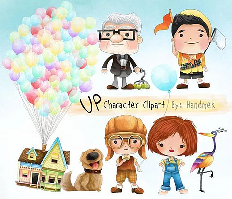 Arquivo Digital Kit Digital Up Personagens Clipart