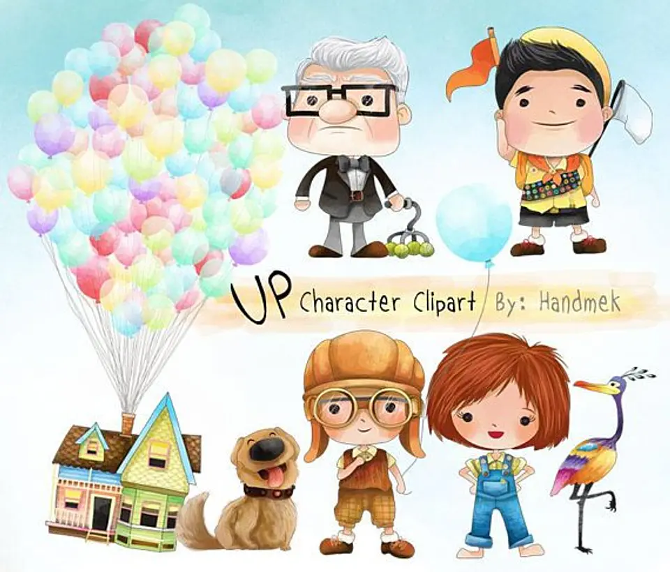 Arquivo Digital Kit Digital Up Personagens Clipart 1