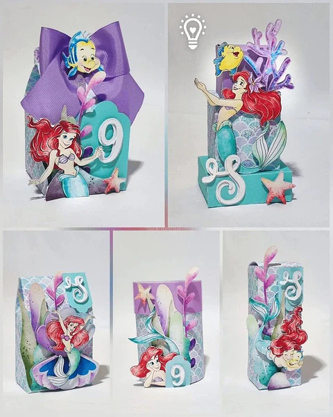 Arquivo de Corte Kit Festa Ariel Pequena Sereia