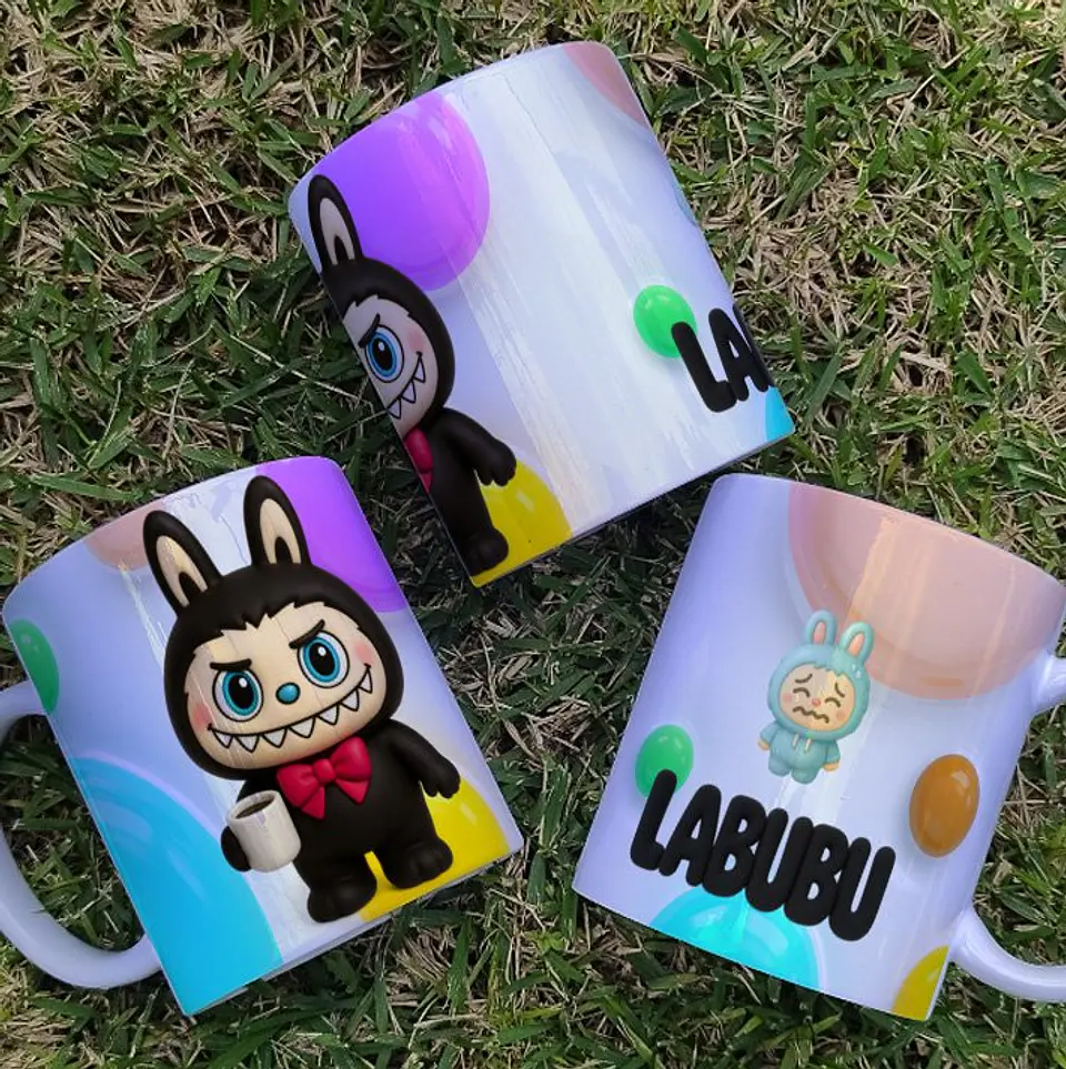 Arquivo Digital Estampas Canecas Labubu V2 7