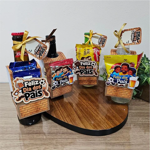 Arquivo de Corte Lapelas de Garrafas Dia dos Pais