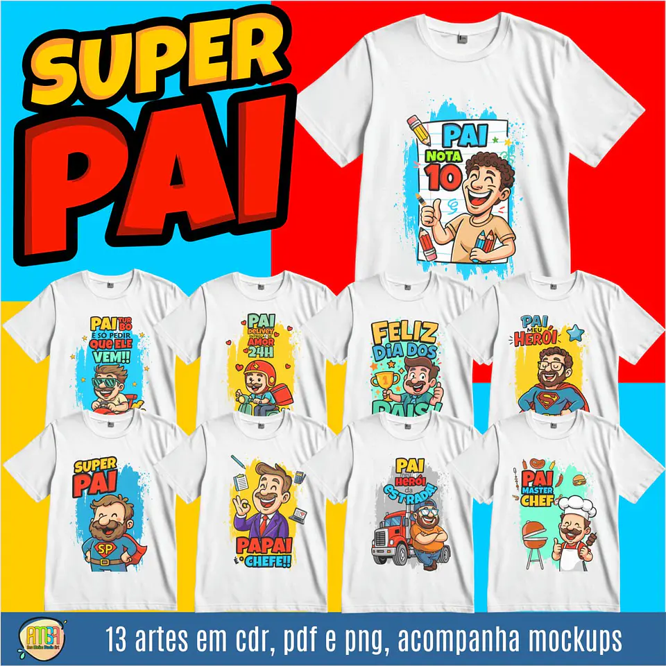 Arquivo Digital Combo Sublimação Super Pai 7