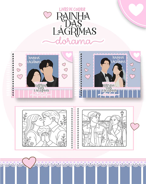 Arquivo Digital Livro de Colorir Rainha das Lagrimas Dorama