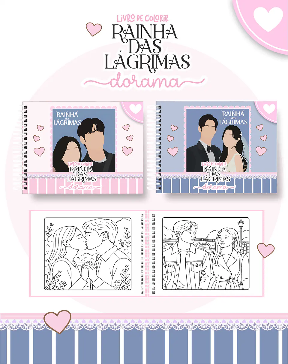 Arquivo Digital Livro de Colorir Rainha das Lagrimas Dorama 1