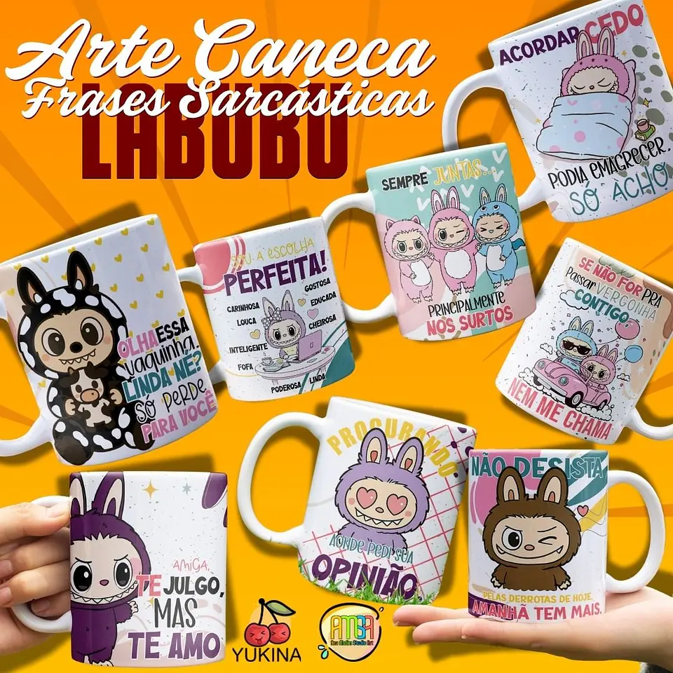 Arquivo Digital Arte Labubu Frases Sarcásticas 1