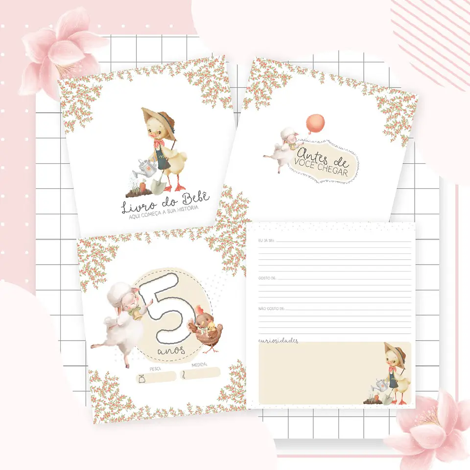 Arquivo Digital Pack Baby Fazendinha Menina 8