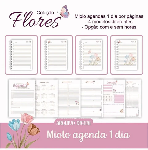 Arquivo Digital Combo Flores Agendas 2026